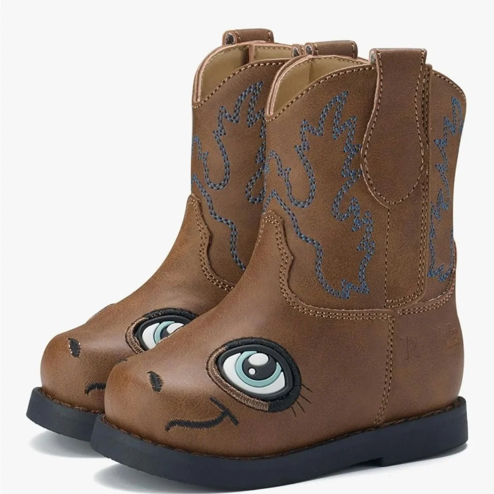NWT-Baby Cowboy Boots Toddler Cowgirl Boots Infant Western Boots Round Toe